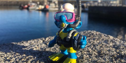 Scuba Joe and a Harbour of Boats in the Azores