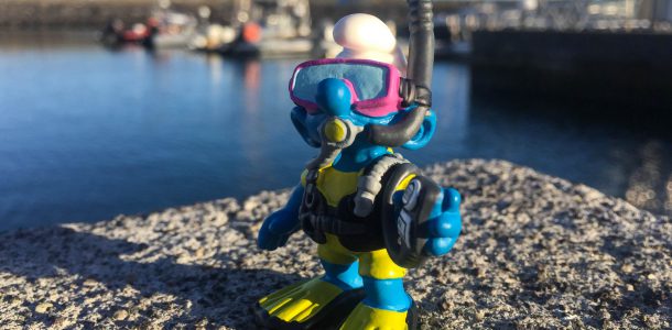 Scuba Joe and a Harbour of Boats in the Azores