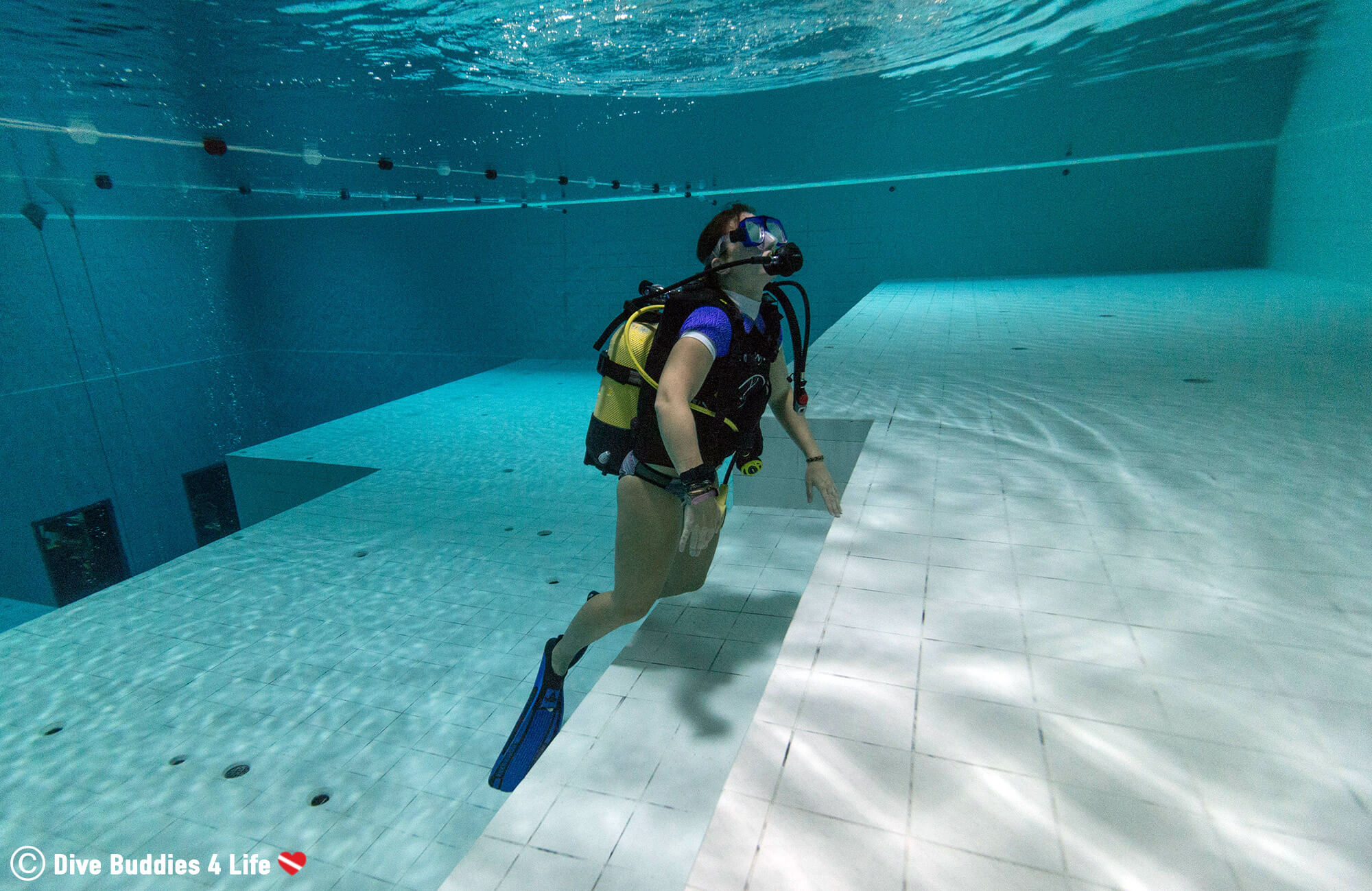 Ali Scuba Diving In The Brussels Nemo 33, Belgium, Europe