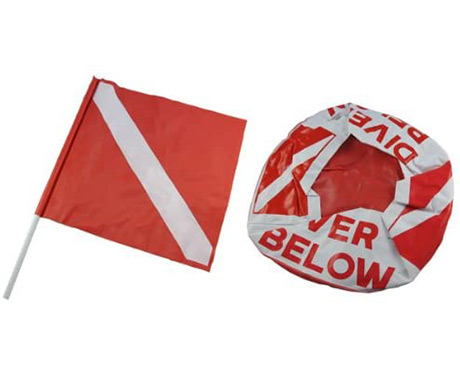 Inflatable Dive Buoy with Dive Flag