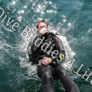 Female Scuba Diver Back Rolling Into The Water Scuba Shop 3