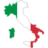 Italy Country Flag And Shape