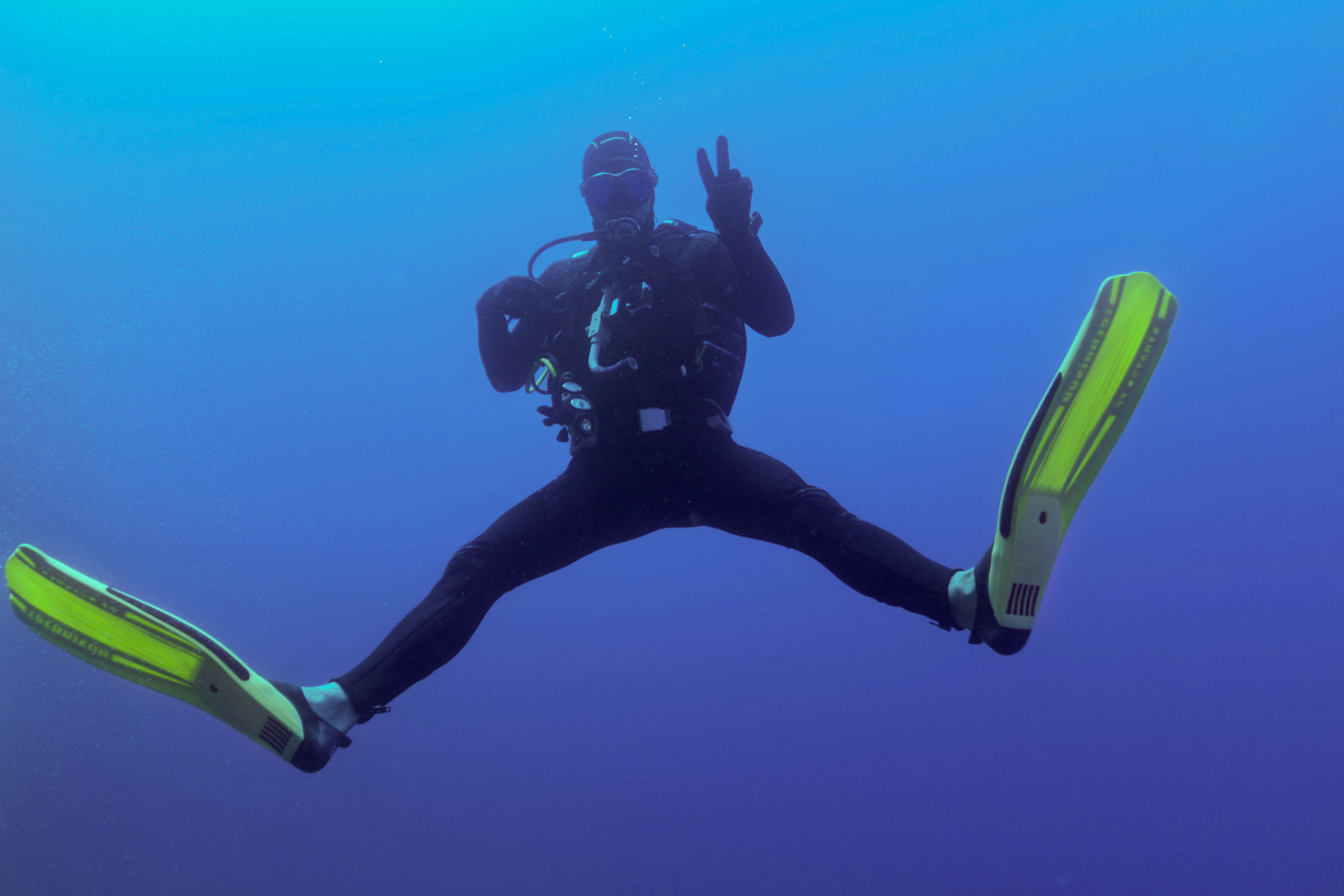 Joey Doing The Splits on the Island of Zakynthos, Greece