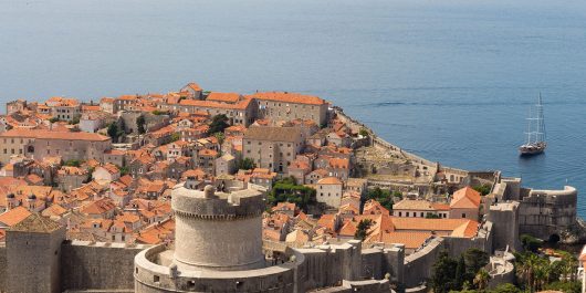 Travel Buddies Looking Out Over Old Town Dubrovnik The Location Of The Game Of Thrones Filming