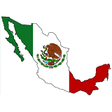 Mexico Country Flag And Shape
