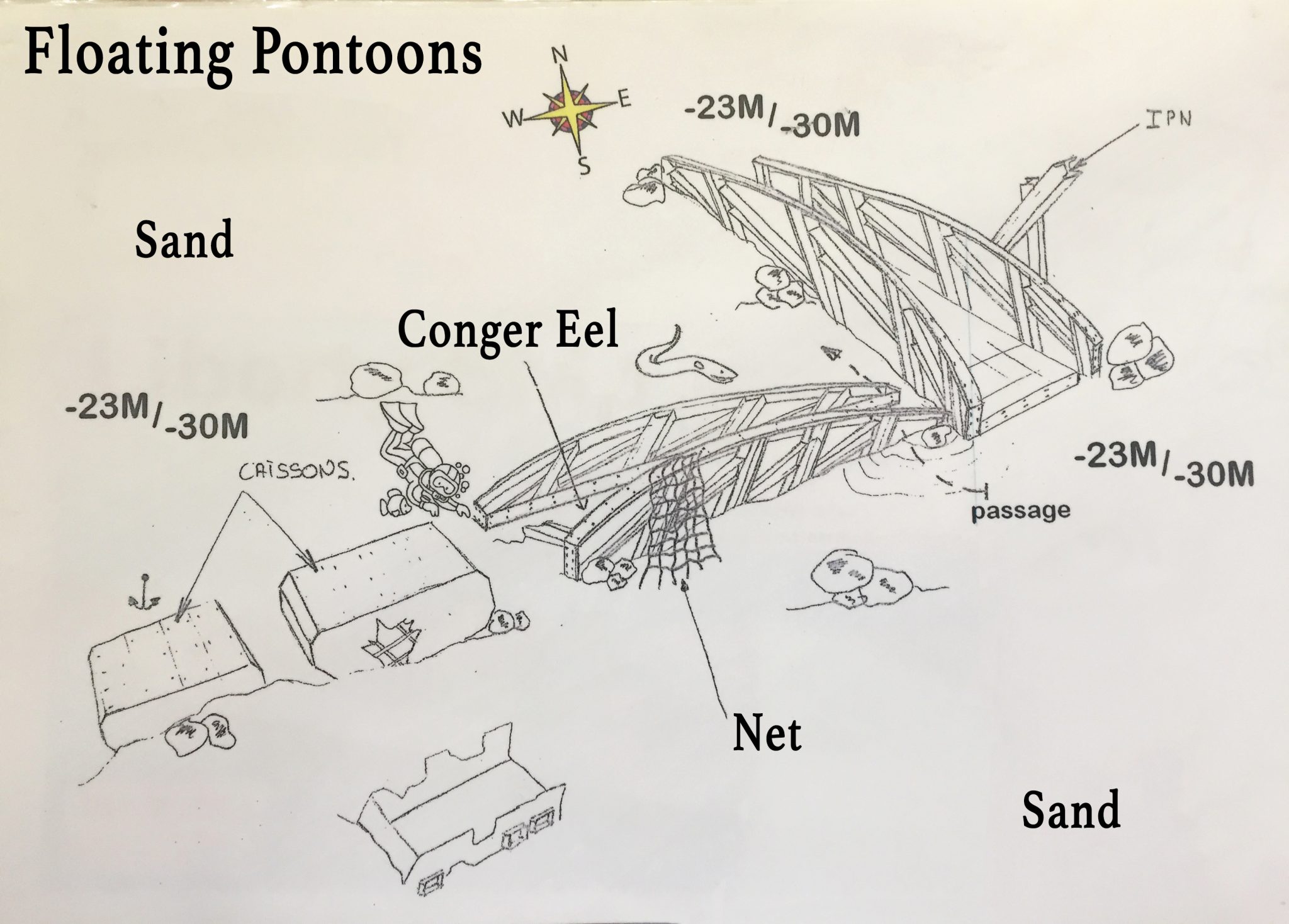 Pontoon Float Normandy Dive Site
