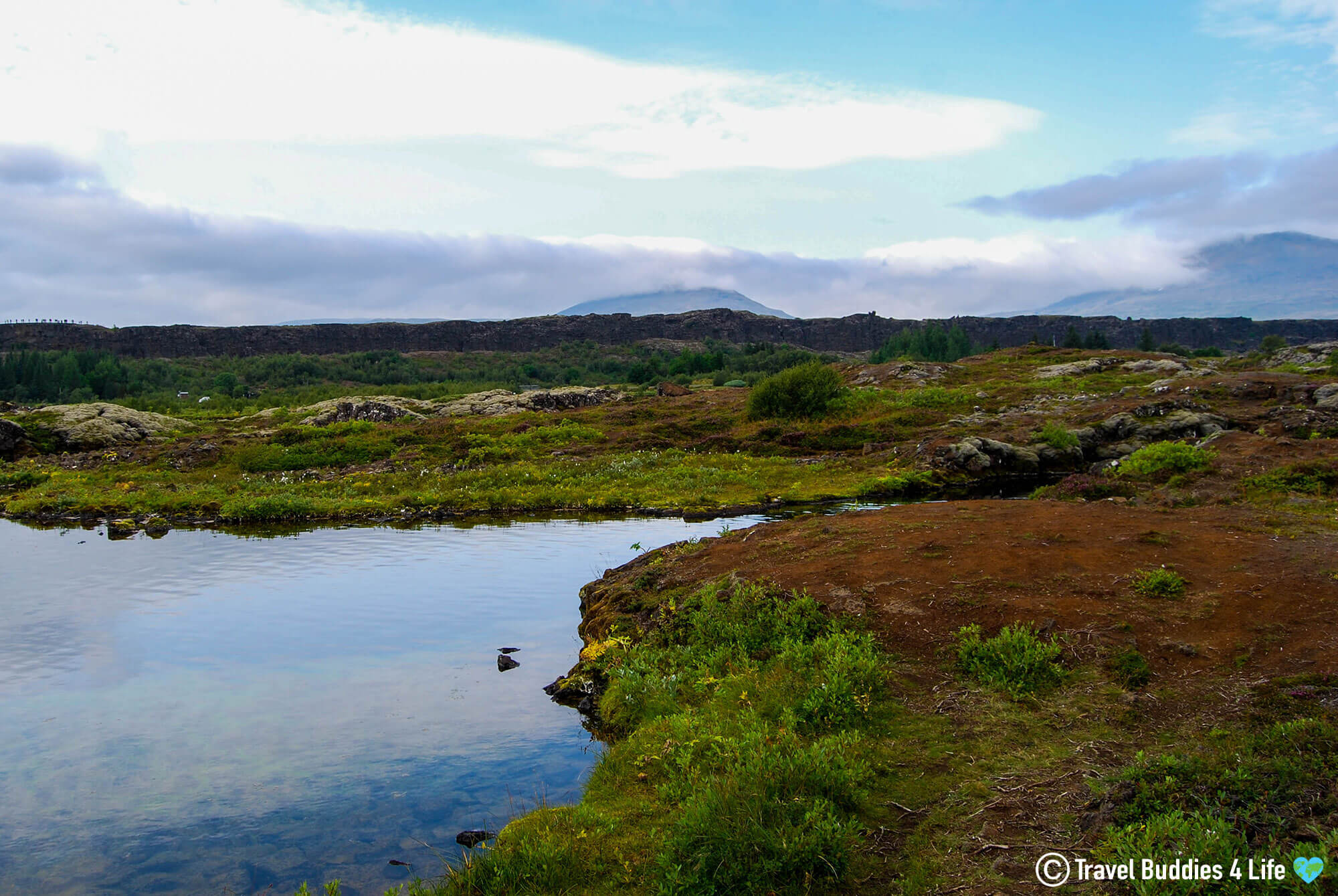 The Barren Landscape Of Þingvellir National Park And The Silfra In Iceland