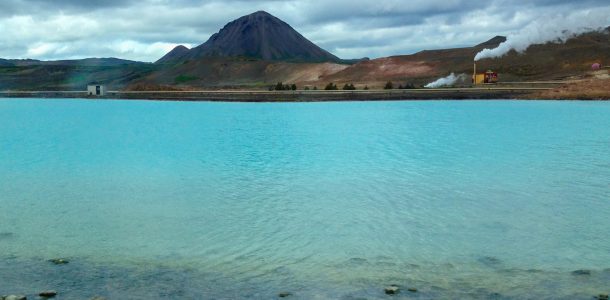 The Blue Water of Geothermal Waters in Iceland, Europe