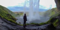 Seljalandsfoss Waterfall with Ali Traveling in Iceland, Europe